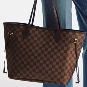 💎✨BEAUTIFUL✨💎 LOUIS VUITTON Neverfull MM Tote Bag Damier Azur